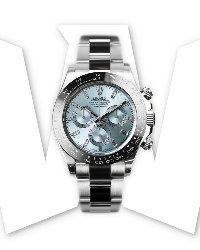 Rolex daytona discount ice blue diamond